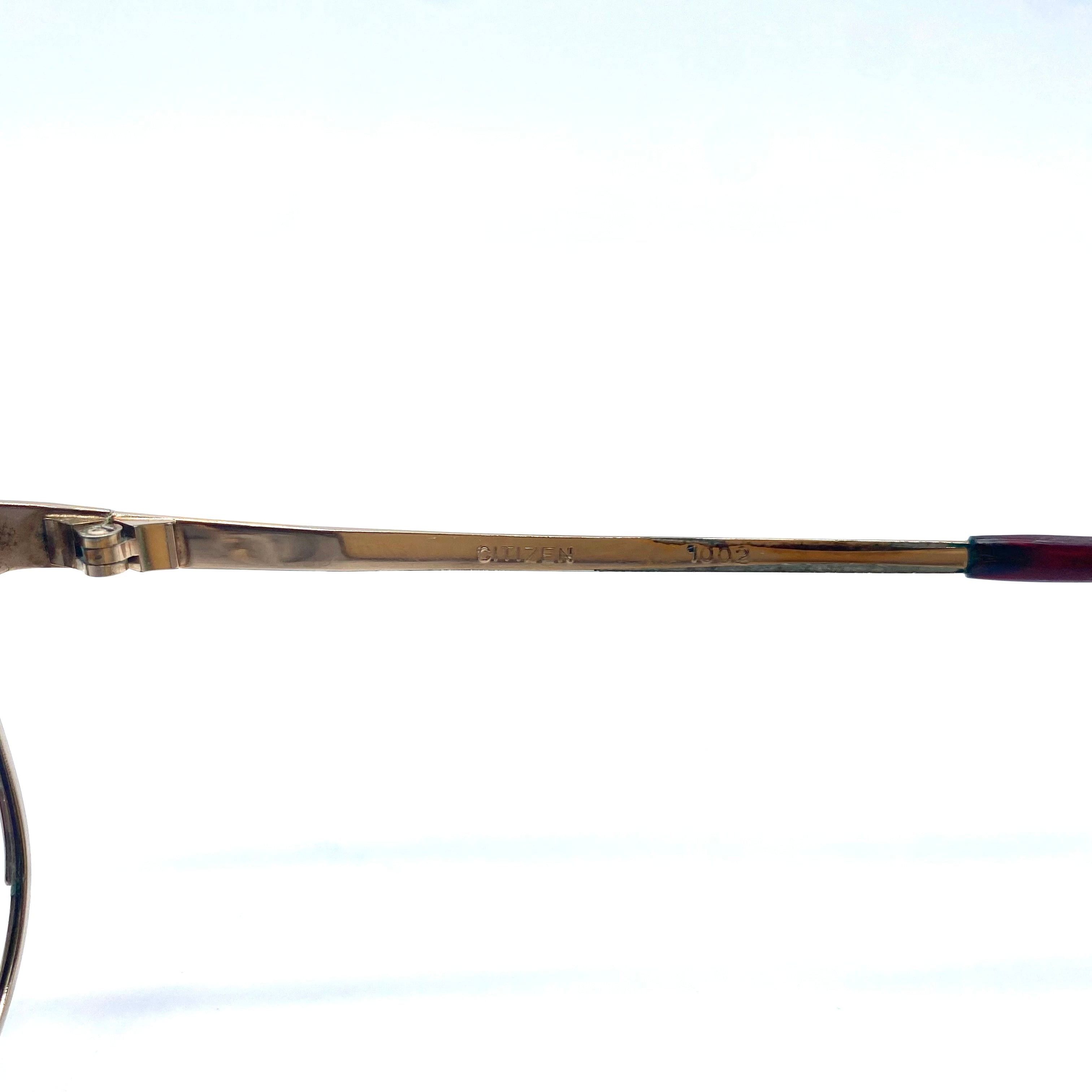 Citizen Vintage CITIZEN Eye wear Prescription Glasses Gold Frame Size ONE SIZE - 5 Thumbnail