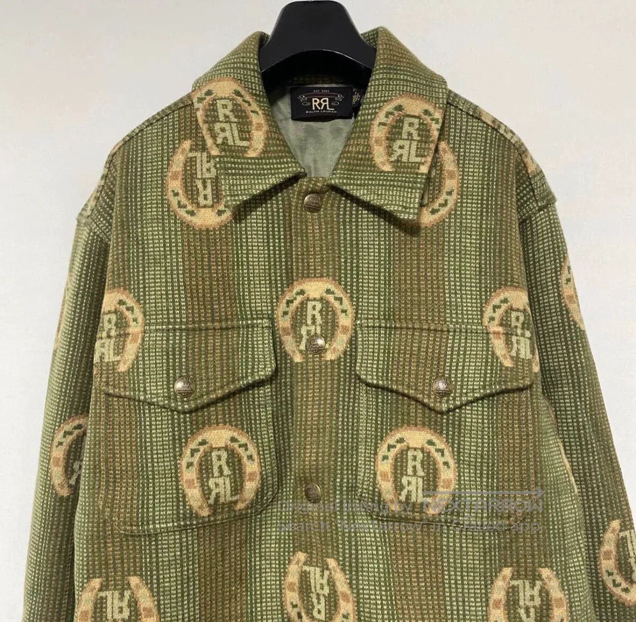 RRL Ralph Lauren Ralph Lauren Long Sleeve Printed Cotton Shirt. Size US L / EU 52-54 / 3 - 2 Thumbnail
