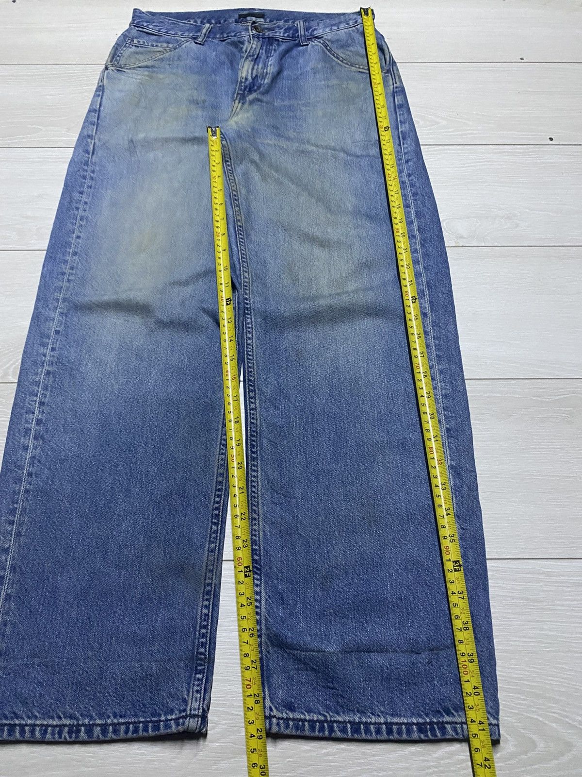 Uniqlo Vintage Japanese Brand Uniqlo Light Wash Tappered Leg Jeans Size US 36 / EU 52 - 12 Thumbnail