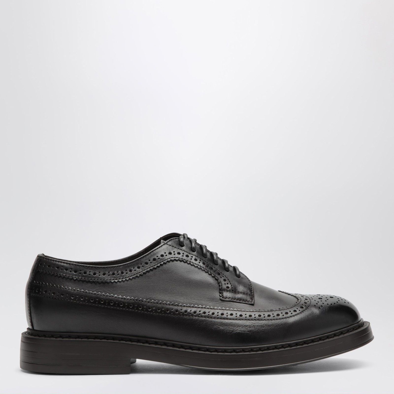 Doucal’s Dark Brown Leather Brogue Derby Shoes New & Authent, Men's (Size 11.5)