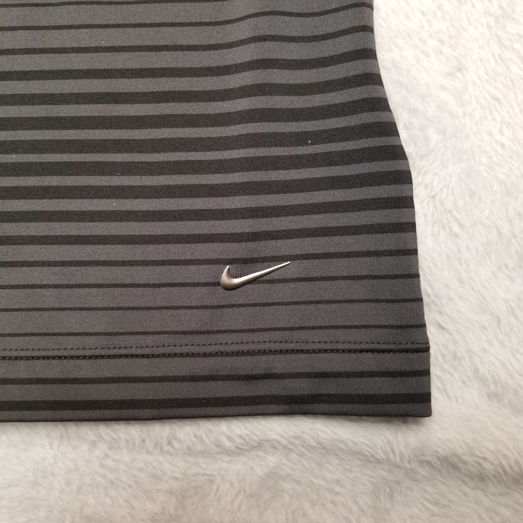 Nike Nike shirt Womens XL Black Gray Stripe Golf Tour Premium Pullover Top Size XL / US 12-14 / IT 48-50 - 6 Thumbnail