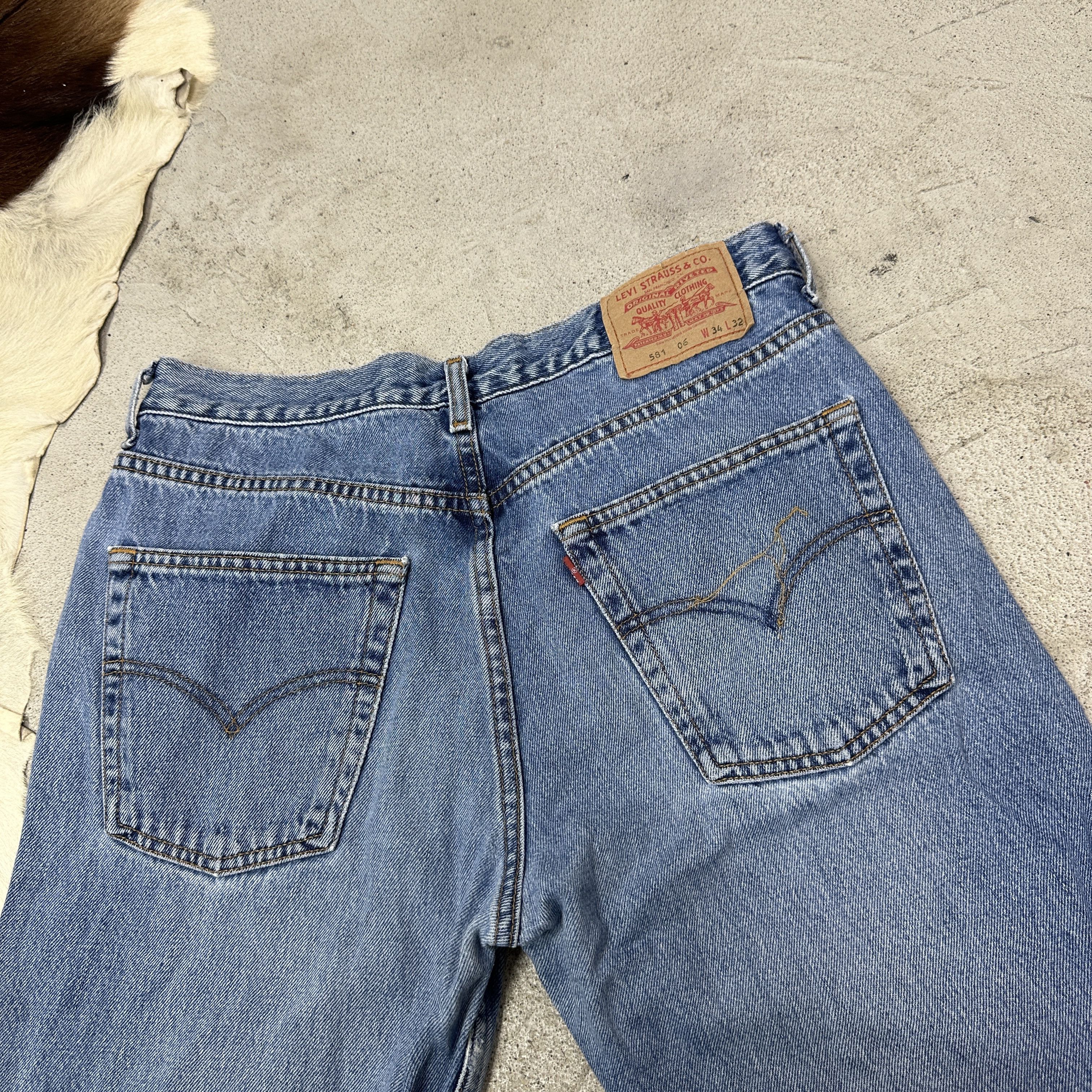 Levi's Vintage Denim Streetwear Old School Levi's 581 Jeans Y2K Size US 34 / EU 50 - 2 Thumbnail