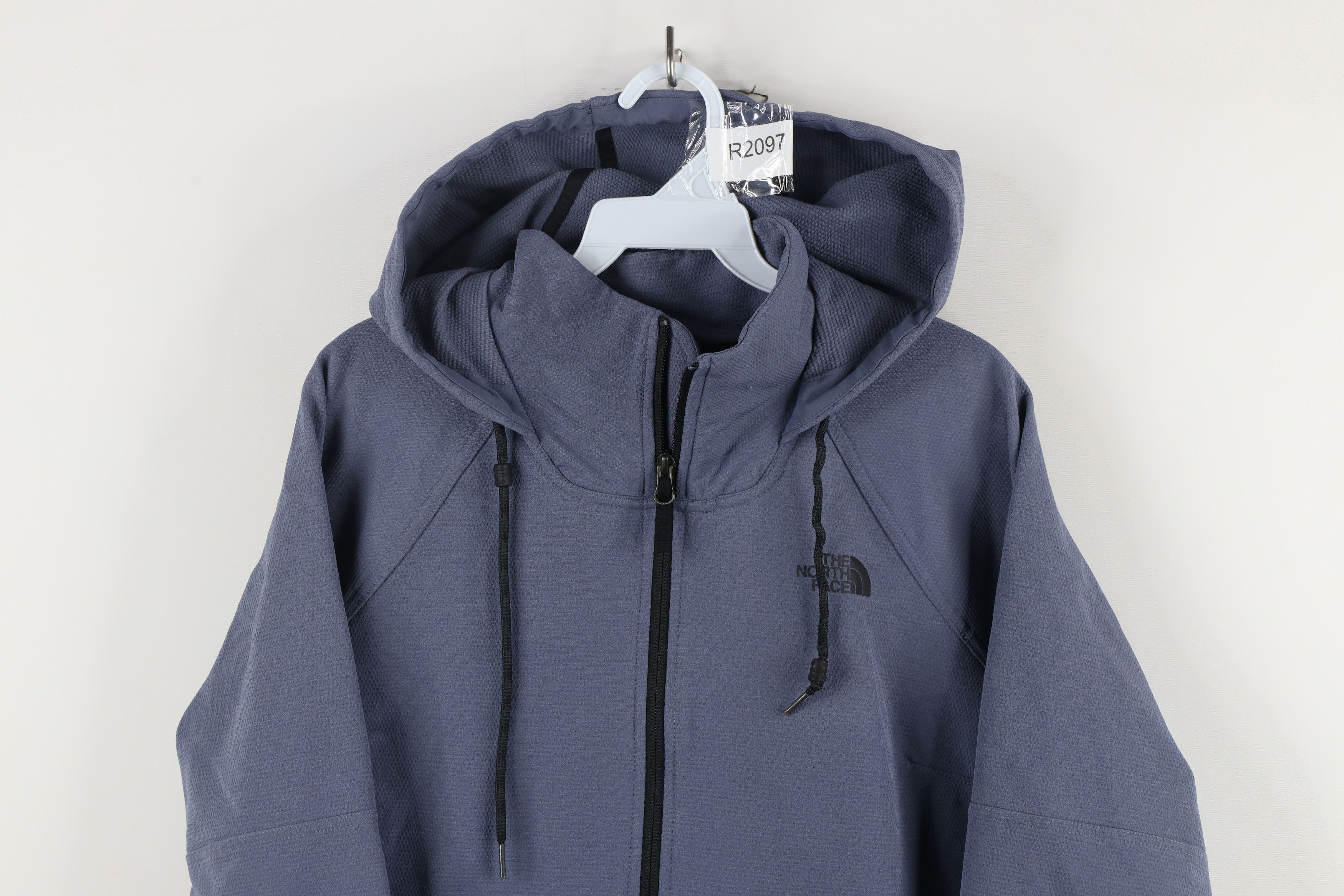 The North Face × Vintage The North Face Tekno Ridge Half Zip Hooded Jacket Blue Size L / US 10 / IT 46 - 2 Thumbnail