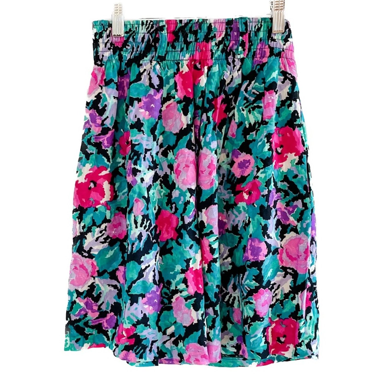 Vintage Vintage Tracy Evans floral high-rise shorts w/ pockets XS/S Size 25" / US 0 / IT 36 - 4 Thumbnail