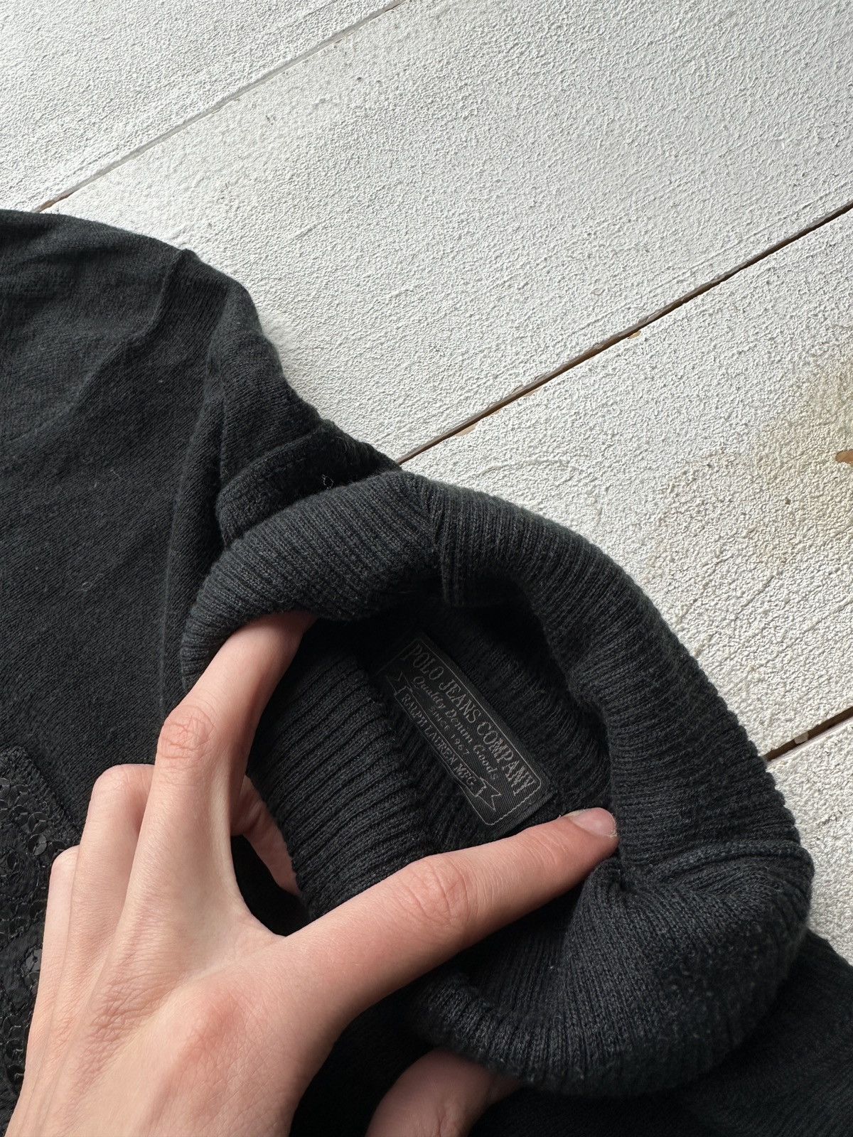Ralph Lauren 🚨POLO JEANS CO RALPH LAUREN RARE BLACK SWEATER Size S / US 4 / IT 40 - 6 Thumbnail