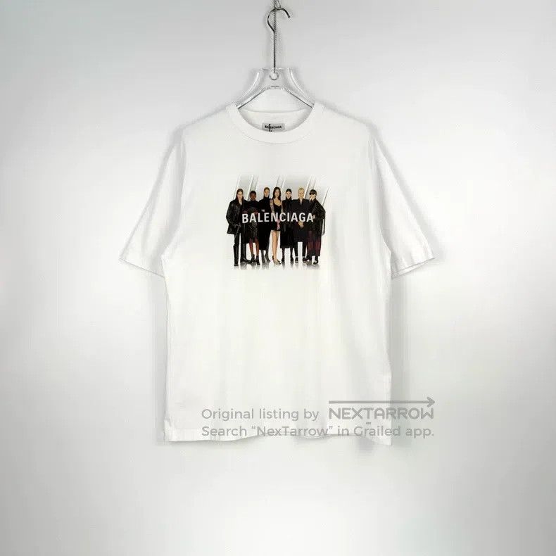 Balenciaga Balenciaga White band logo classic short sleeve Size US S / EU 44-46 / 1 - 3 Thumbnail
