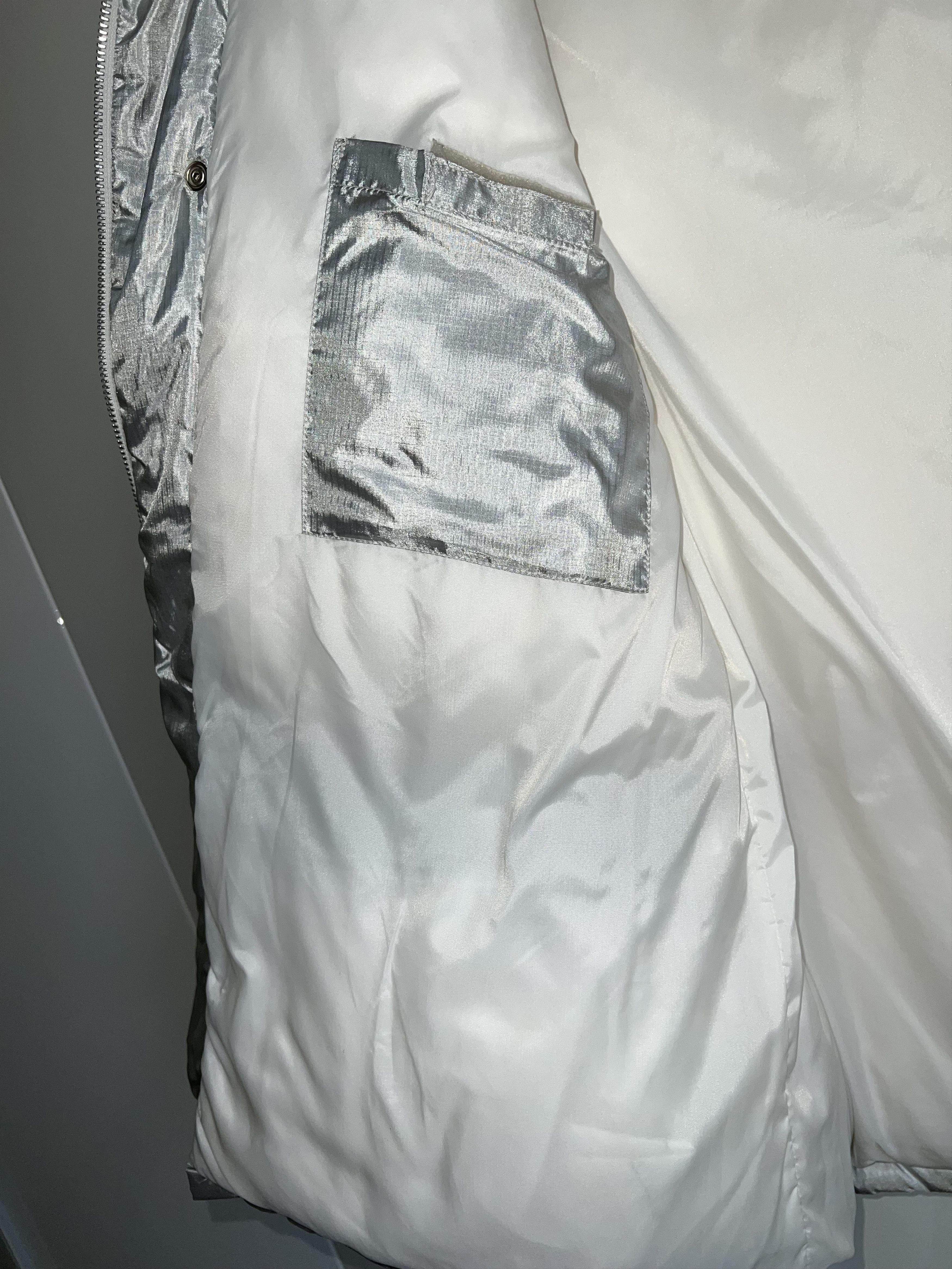 Helmut Lang HELMUT LANG aluminum blend nylon goose puffer 54 Size US L / EU 52-54 / 3 - 11 Thumbnail
