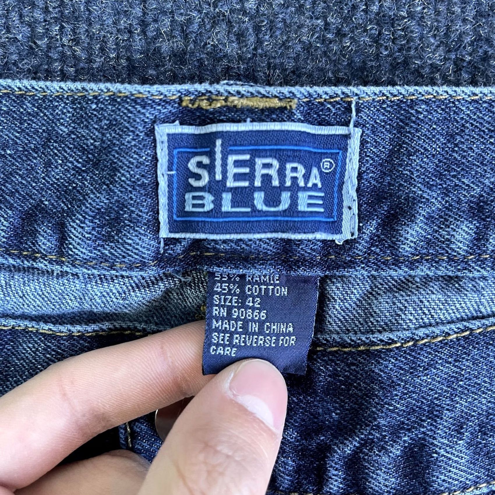 Vintage VINTAGE Sierra Blue Cargo Shorts Mens 42 Blue Denim Baggy Fit Utility 12" Inseam Size US 42 / EU 58 - 2 Thumbnail