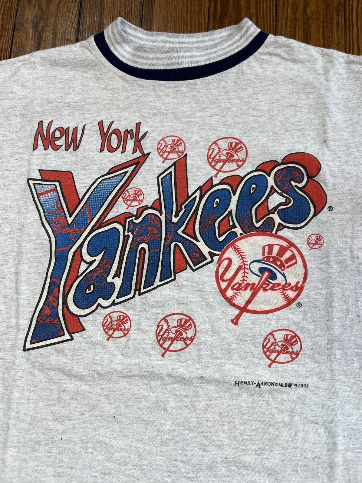 New York Yankees × Vintage Vintage 90s New York Yankees Shirt RARE True Fan MLB Size US L / EU 52-54 / 3 - 1 Thumbnail
