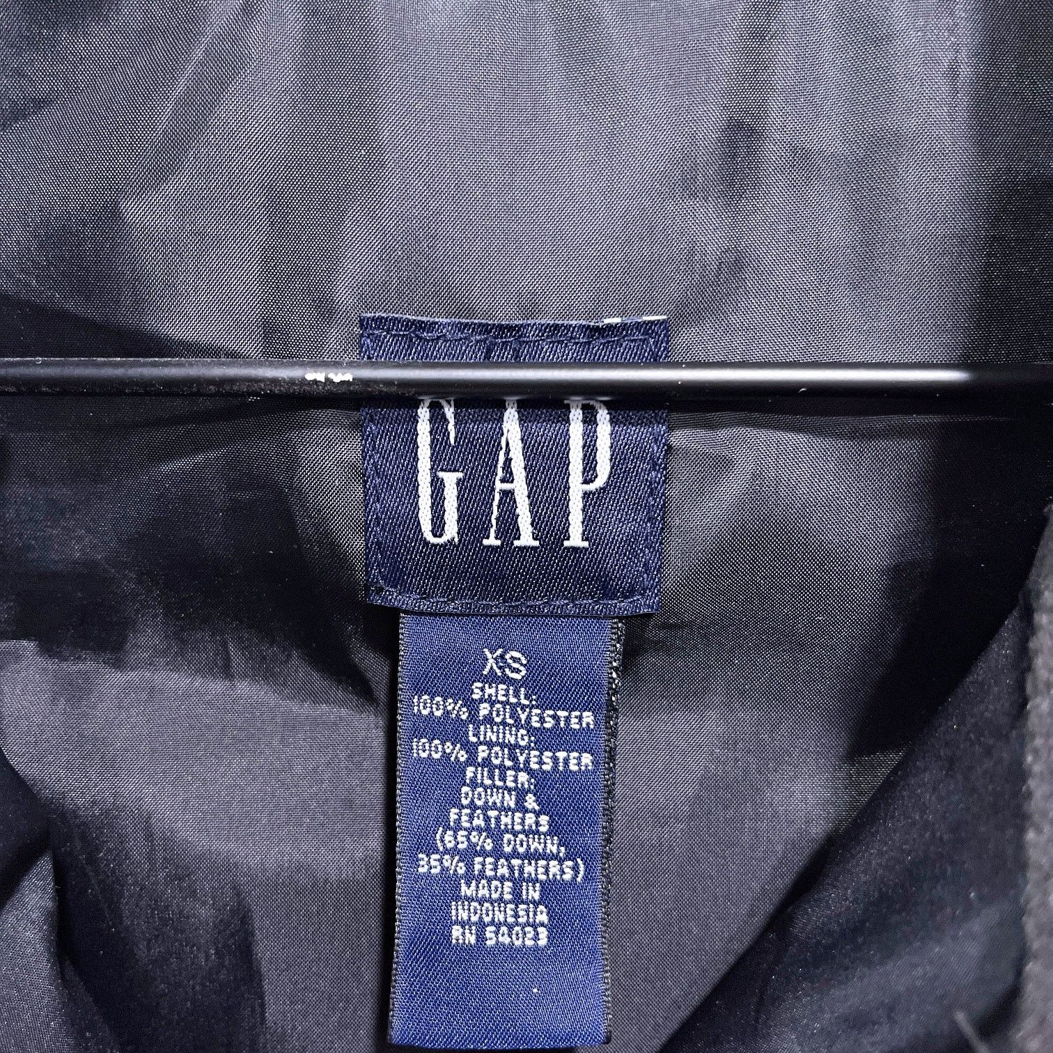 Gap GAP Vintage Y2K Puffer Vest Black Full Zip Down Womens XS Size XS / US 0-2 / IT 36-38 - 5 Thumbnail