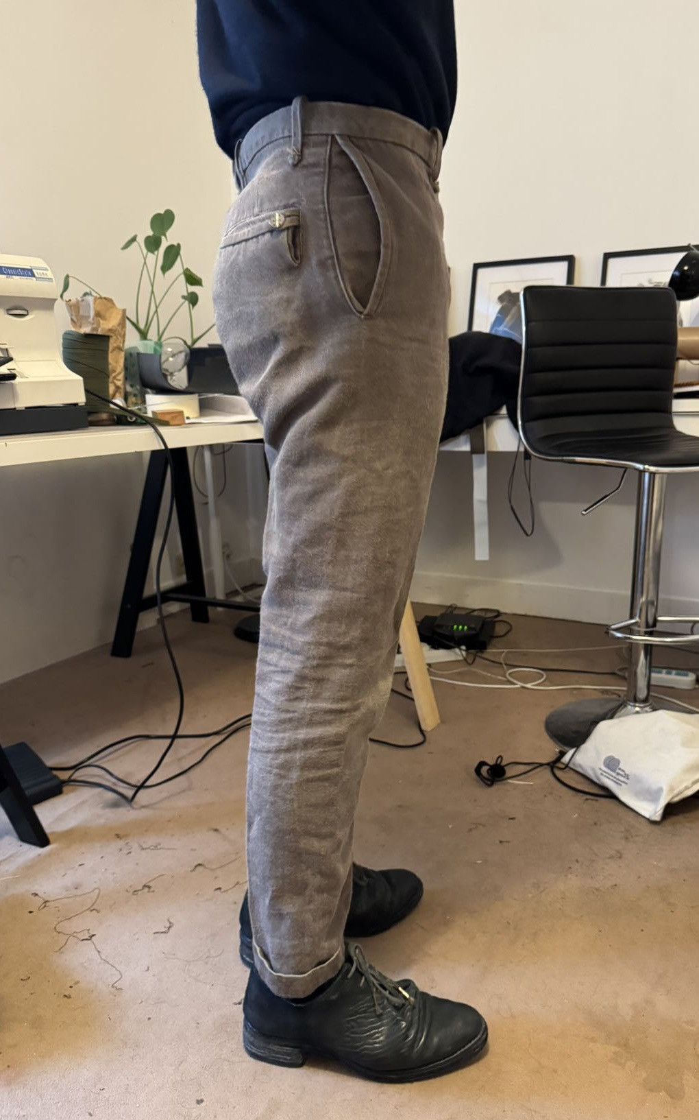 Ma+ × Taichi Murakami Taichi Murakami Gray Ramie Pants Size 5 Size US 29 - 4 Thumbnail