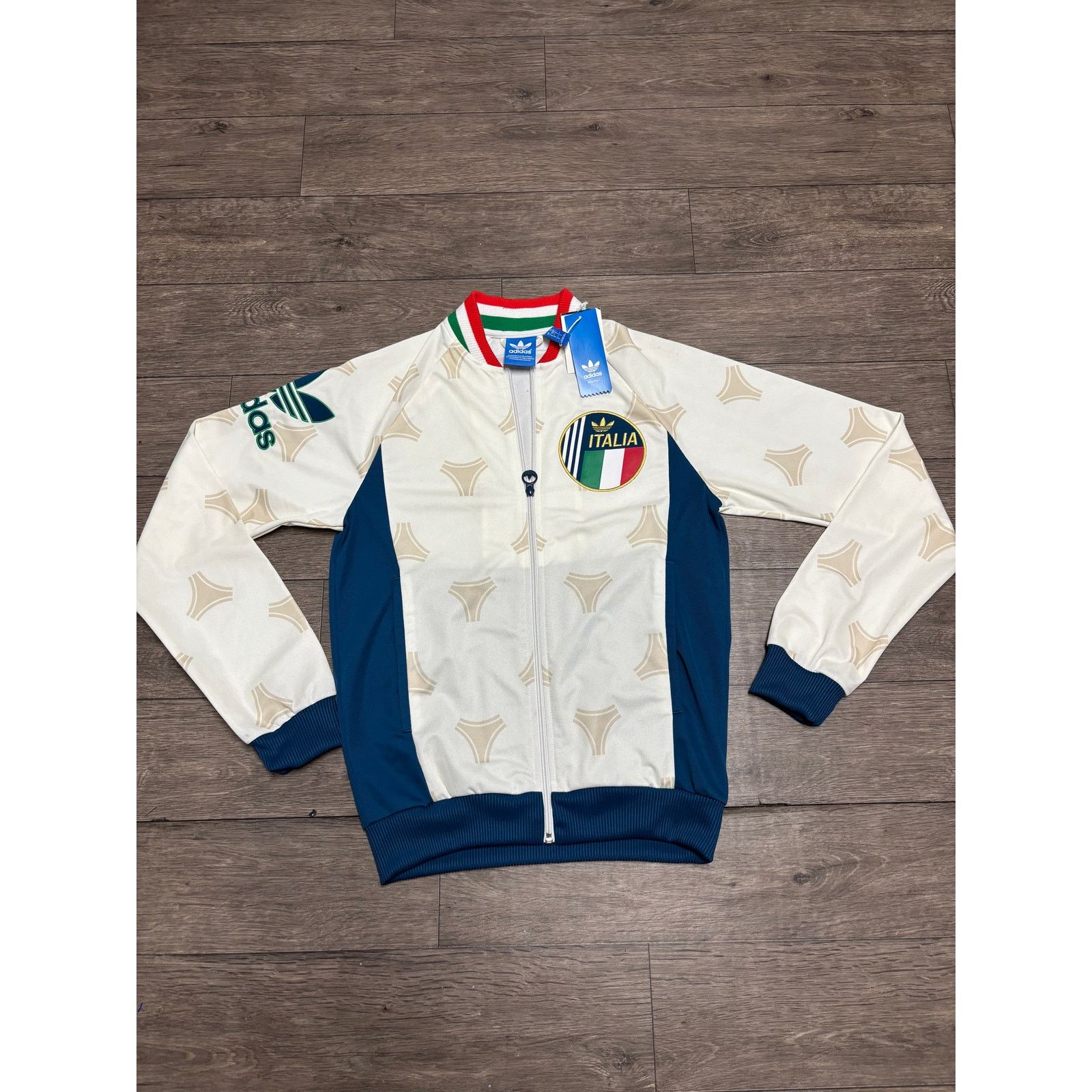 Adidas × Vintage Adidas Italia Bomber Jacket White NTW Sz S Size US S / EU 44-46 / 1 - 1 Thumbnail
