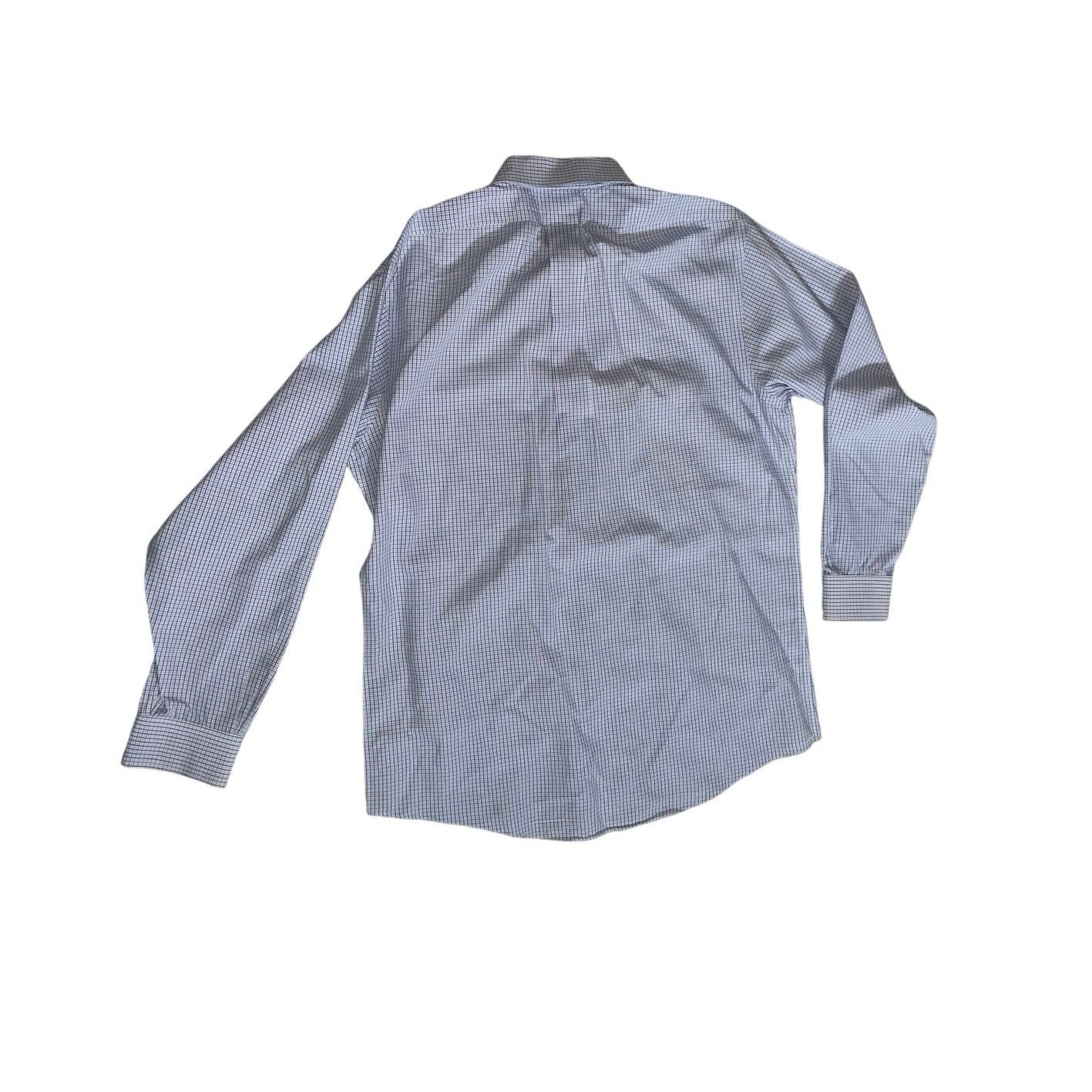 Brooks Brothers Plaid Button Up long Sleeve Shirt Slim Fit Non Iron Career Size US XL / EU 56 / 4 - 2 Thumbnail