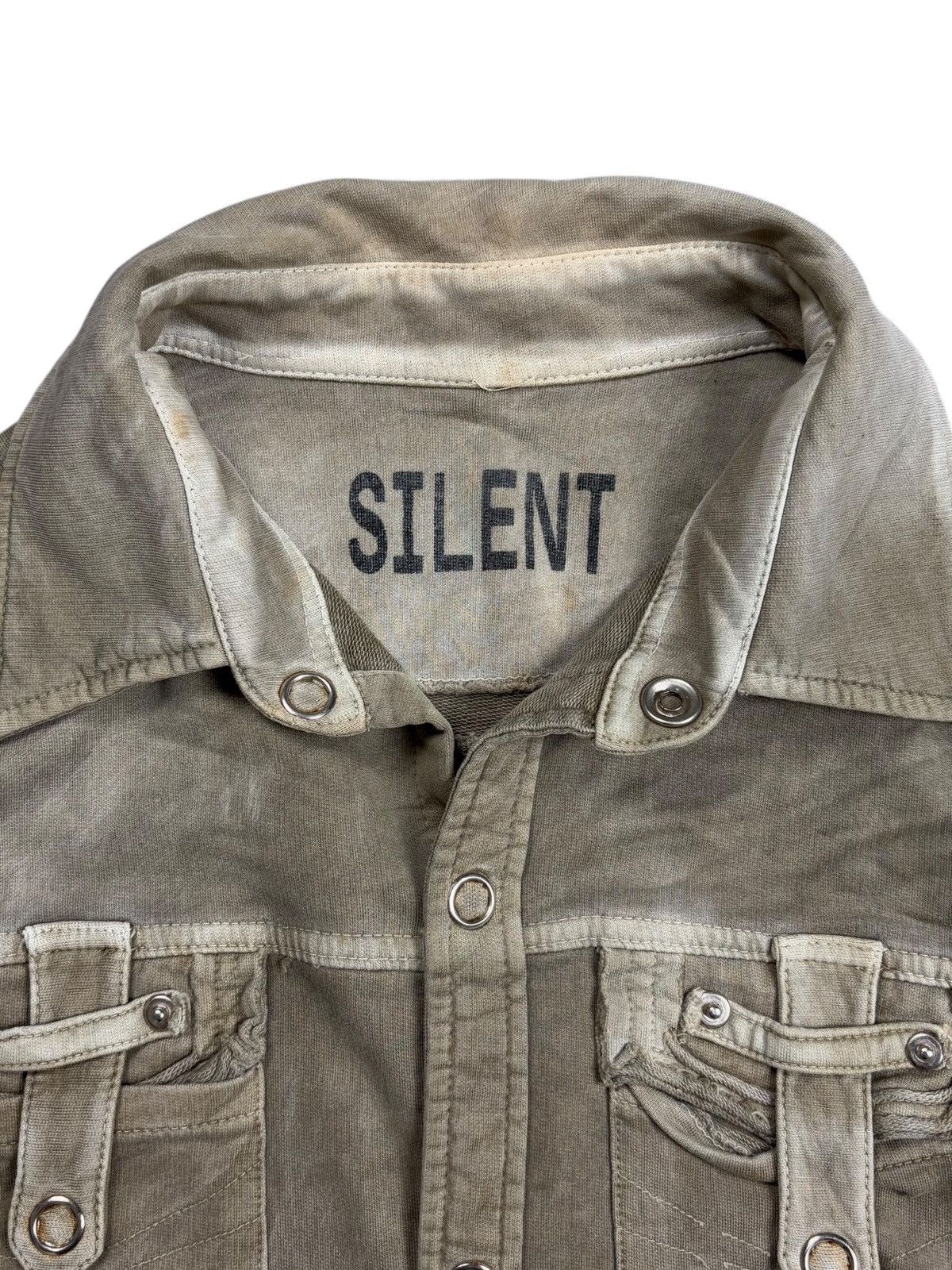 If Six Was Nine 2000s Silent - Rusted Mud Wash Apocalypse Button Shirt Size US M / EU 48-50 / 2 - 6 Thumbnail