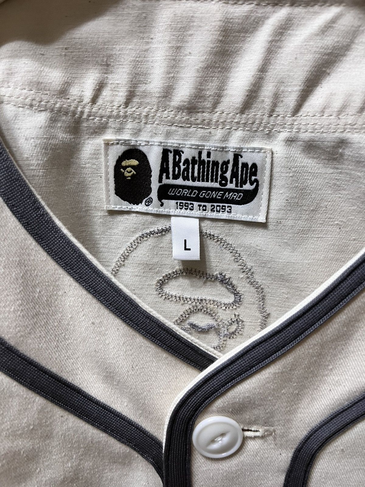 Bape Bape baseball jersey Size US L / EU 52-54 / 3 - 3 Thumbnail
