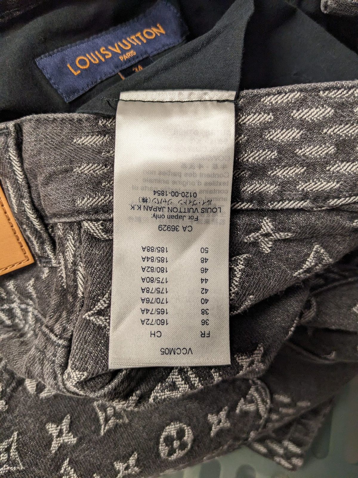 Louis Vuitton LOUIS VUITTON NIGO GIANT DAMIER WAVES MONOGRAM DENIM PANTS Size US 34 / EU 50 - 10 Thumbnail