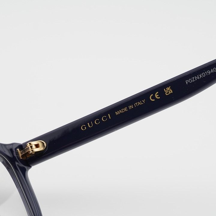Gucci Gucci GG0634O 004 Eyeglasses Blue 55mm Cat Eye Frame Size ONE SIZE - 8 Thumbnail