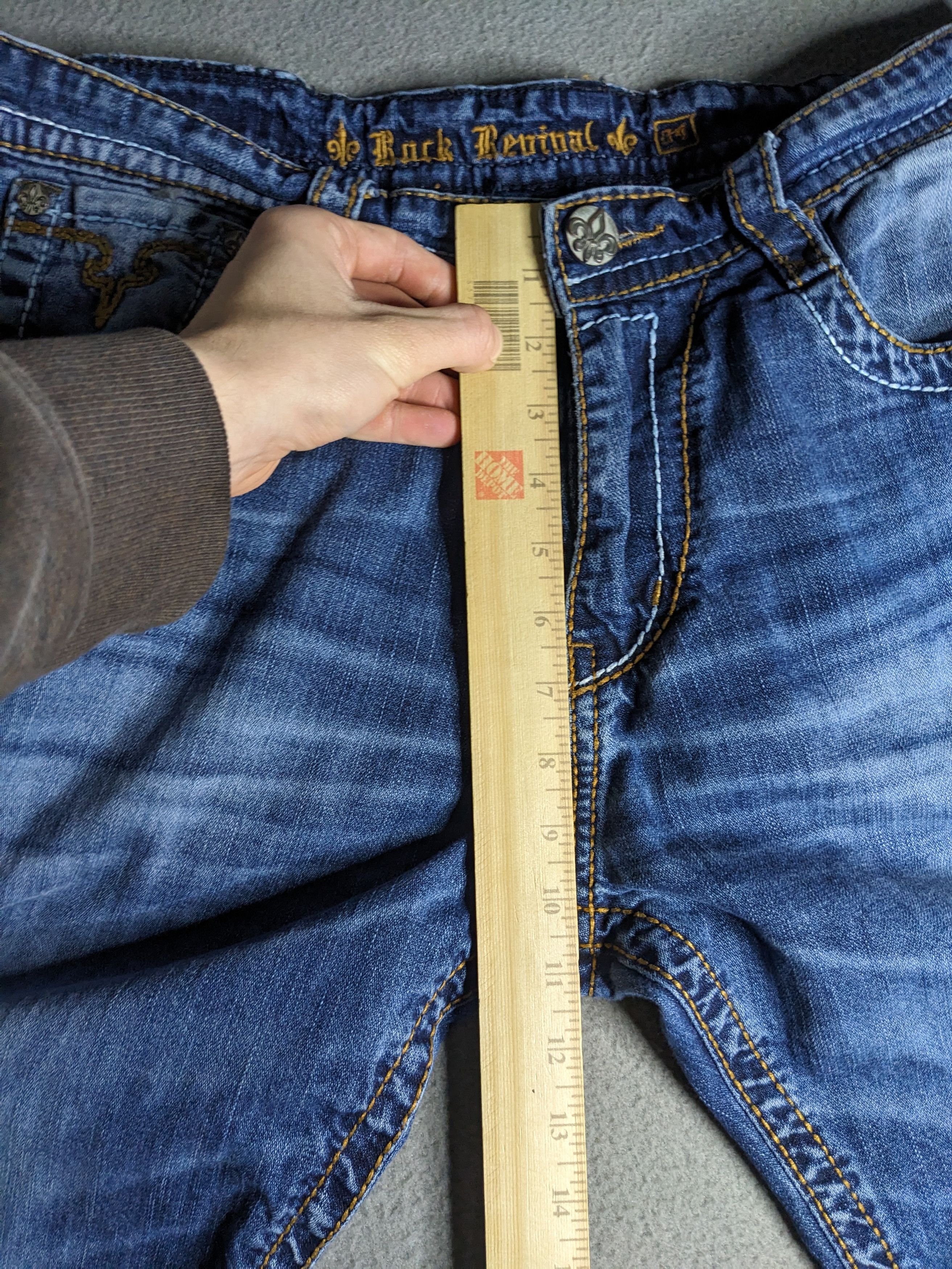 Rock Revival Rock Revival Jacklyn Jeans 34 Cropped Bootcut 25” Inseam Size 34" / US 12 / IT 48 - 18 Thumbnail