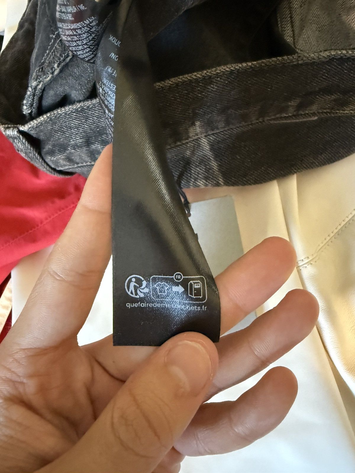 Balenciaga Balenciaga Washed Black Distressed Drawstring Wide Leg Jeans Size US 34 / EU 50 - 11 Thumbnail