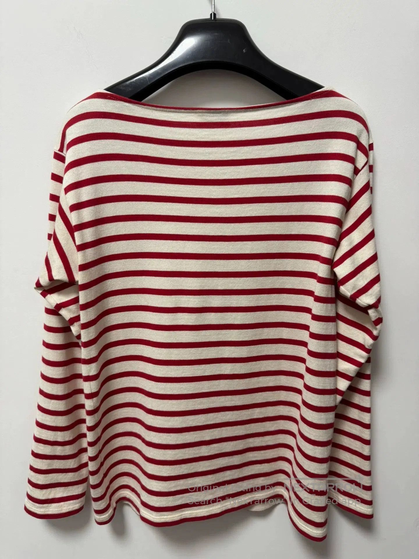 Saint Laurent Paris Saint Laurent Red and White Striped T. Size US S / EU 44-46 / 1 - 2 Thumbnail