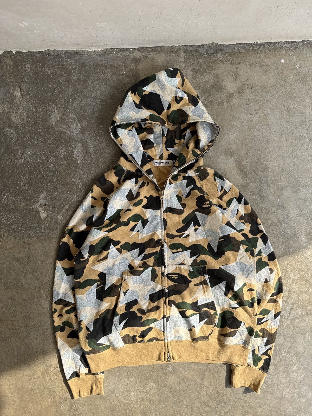 Bape Bape Sta Full Zip Hoodie Nigo 1st Camo a bathing ape star Size US S / EU 44-46 / 1 - 2 Thumbnail