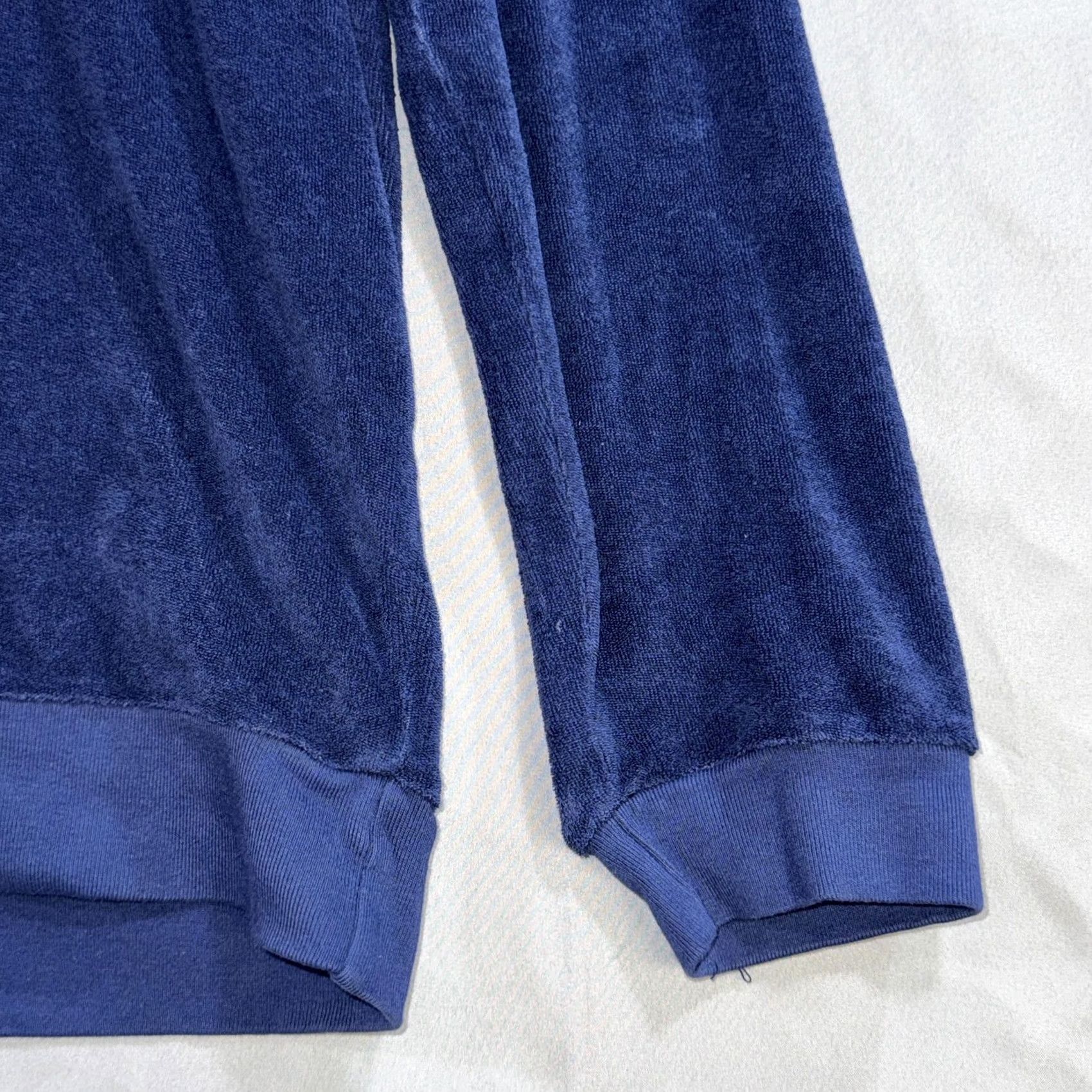 Vintage Goodlife Sweatshirt Mens Large Blue Terry Cloth Pullover Crewneck Knit Cotton Polyester N/A 80% 20% USA Vintage No Men Regular L Blue Solid 90s Size US L / EU 52-54 / 3 - 7 Thumbnail