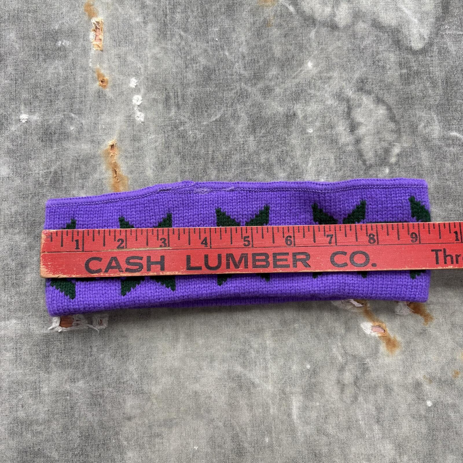 Vintage Vintage 80s 90s Winter Park Snowflakes Purple Ski Headband Size ONE SIZE - 4 Thumbnail