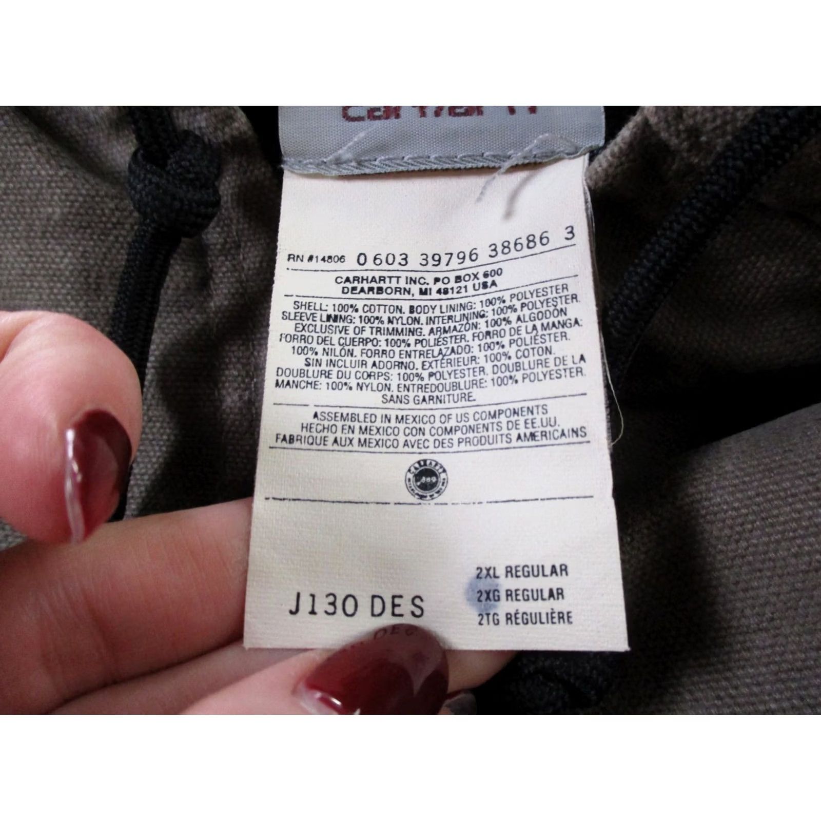 Carhartt Carhartt Jacket Mens 2XL Sandstone Duck Active Workwear Outdoor J130 Size US XXL / EU 58 / 5 - 7 Thumbnail