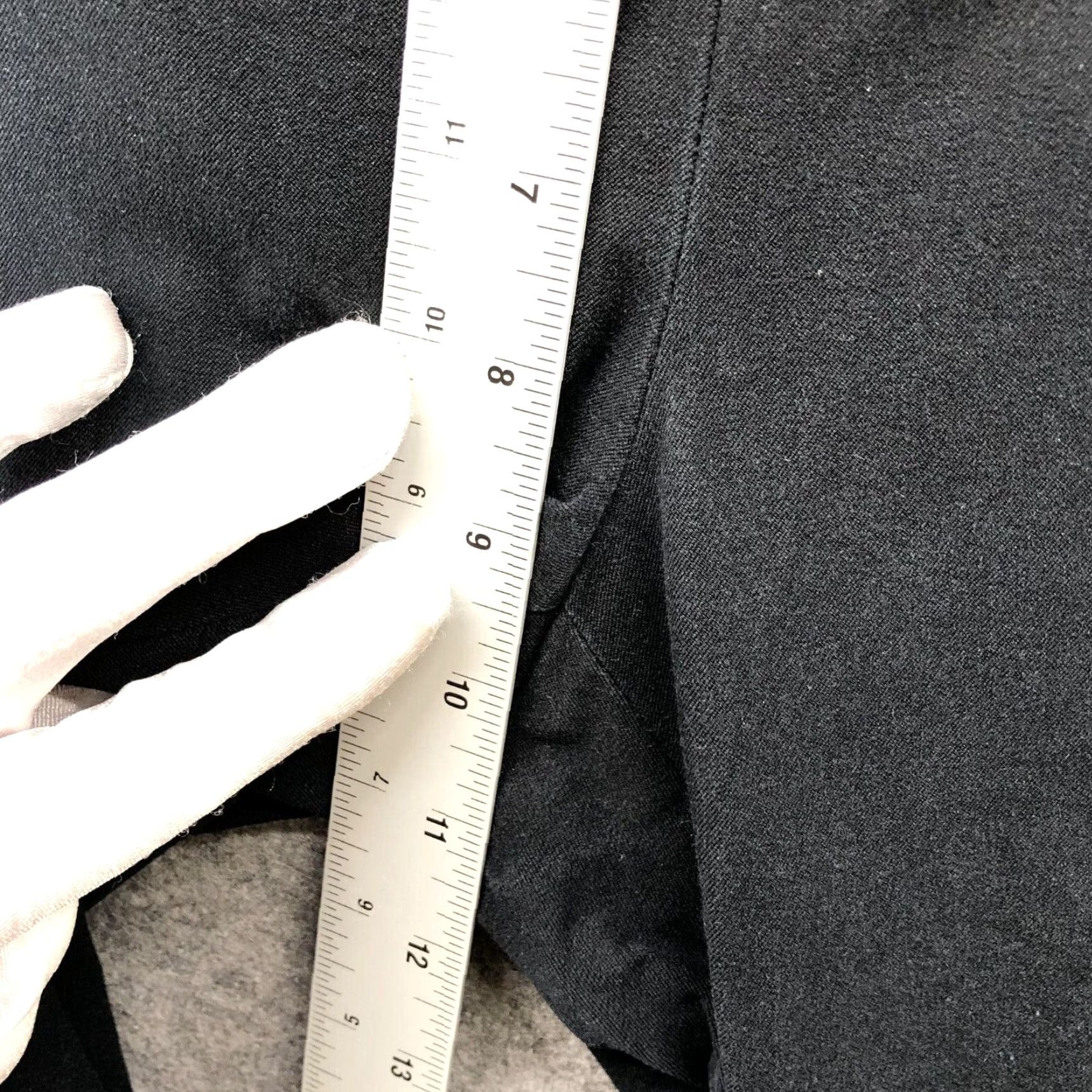 J.McLaughlin J. McLaughlin Skinny Side Zip Pants Womens 10 Black Mid Rise Flat Front Solid Size 32" / US 10 / IT 46 - 6 Thumbnail