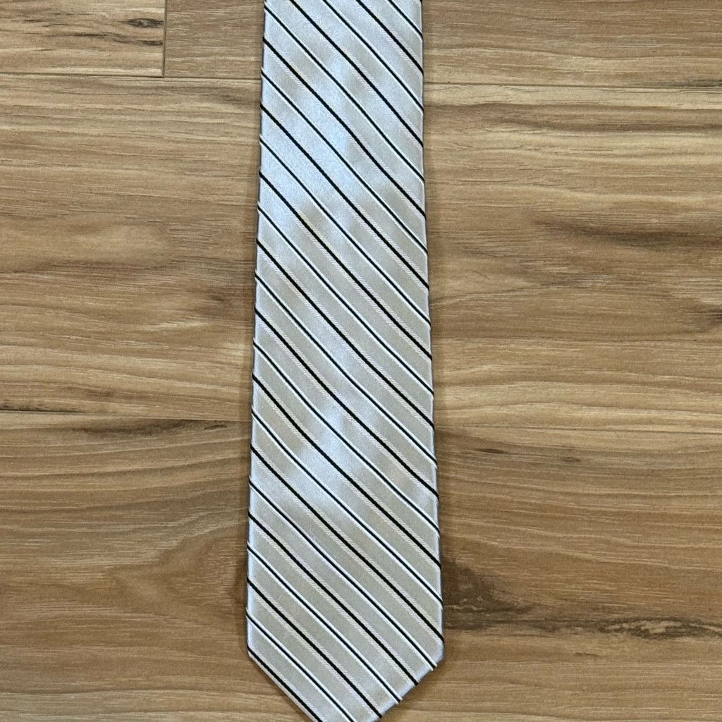 No Fear Bruno Piattelli Men’s Silk Stripe Tie 3.5” Size 26 - 1 Thumbnail
