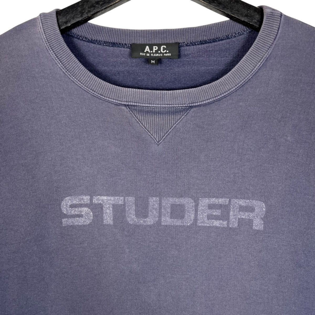 A.P.C. APC Studer Spellout Sweatshirt Size US M / EU 48-50 / 2 - 2 Thumbnail