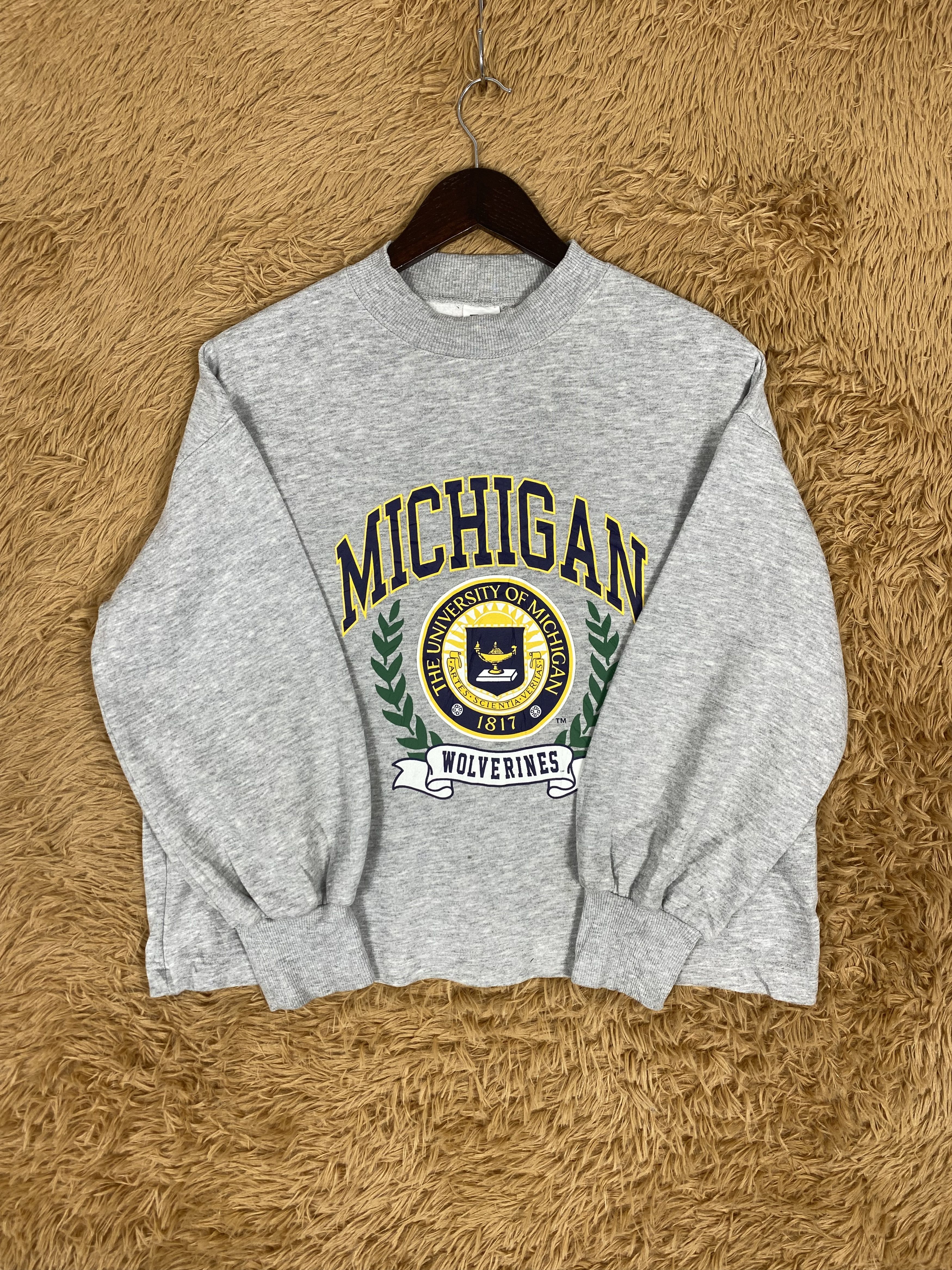 GU Vintage University Of Michigan Sweatshirt PS0032 Size US S / EU 44-46 / 1 - 4 Thumbnail