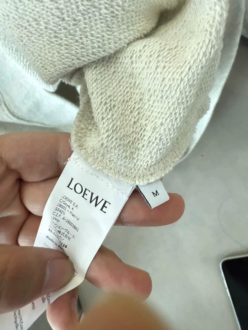 Loewe LOEWE Light gray classic embroidered logo round neck sweat Size M / US 6-8 / IT 42-44 - 3 Thumbnail