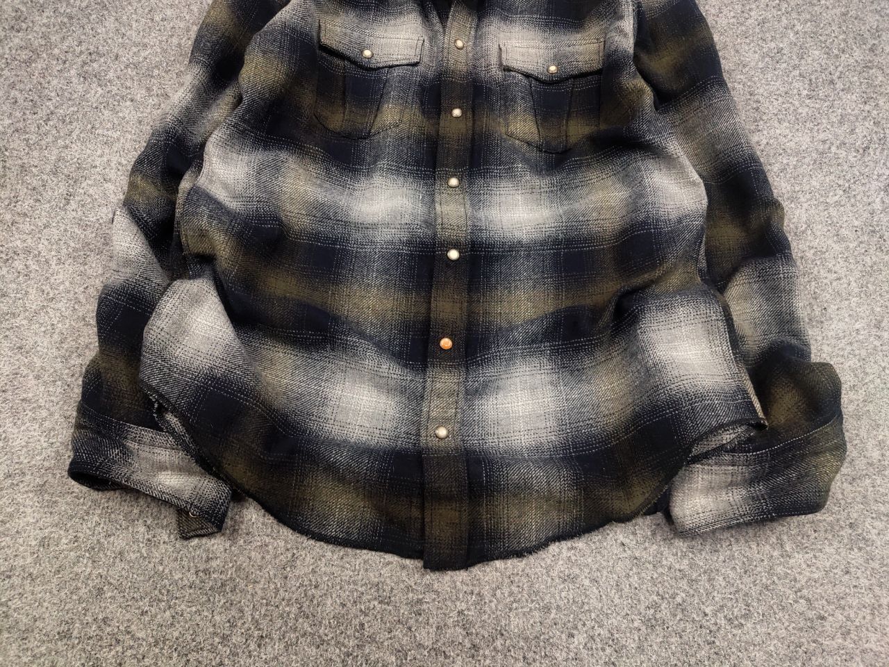 Hugo Boss Boss Orange Overshirt Flannel Checkered Wool Blend Shirt Size US XL / EU 56 / 4 - 9 Thumbnail