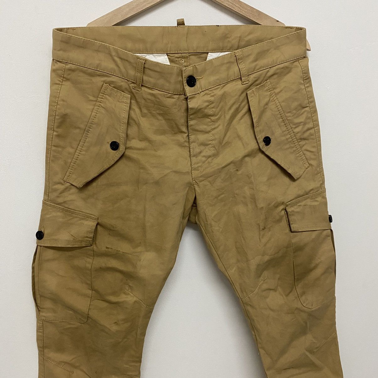 Dsquared2 × Vintage Vintage Dsquared Cargo Khaki Worker Casual Pants Size US 34 / EU 50 - 3 Thumbnail