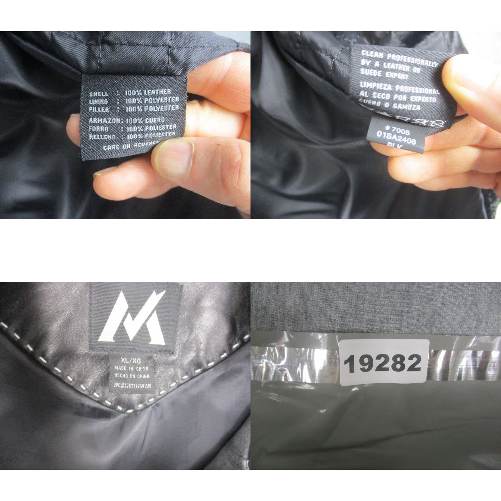 Vintage M Jacket Mens XL Black Leather Bomber Jacket Full Zip Lined Pockets Classic Mens XL Skin Size US XL / EU 56 / 4 - 9 Thumbnail