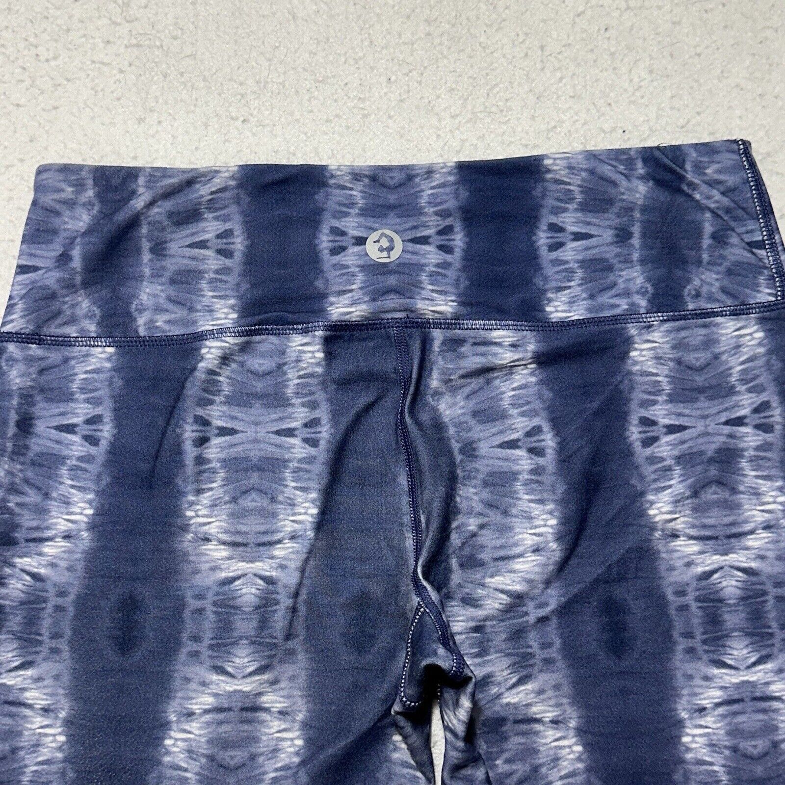 Other Scorpio Sol Medium Capri Leggings Tie Dye Blue Yoga Pants Size 30" / US 8 / IT 44 - 6 Thumbnail