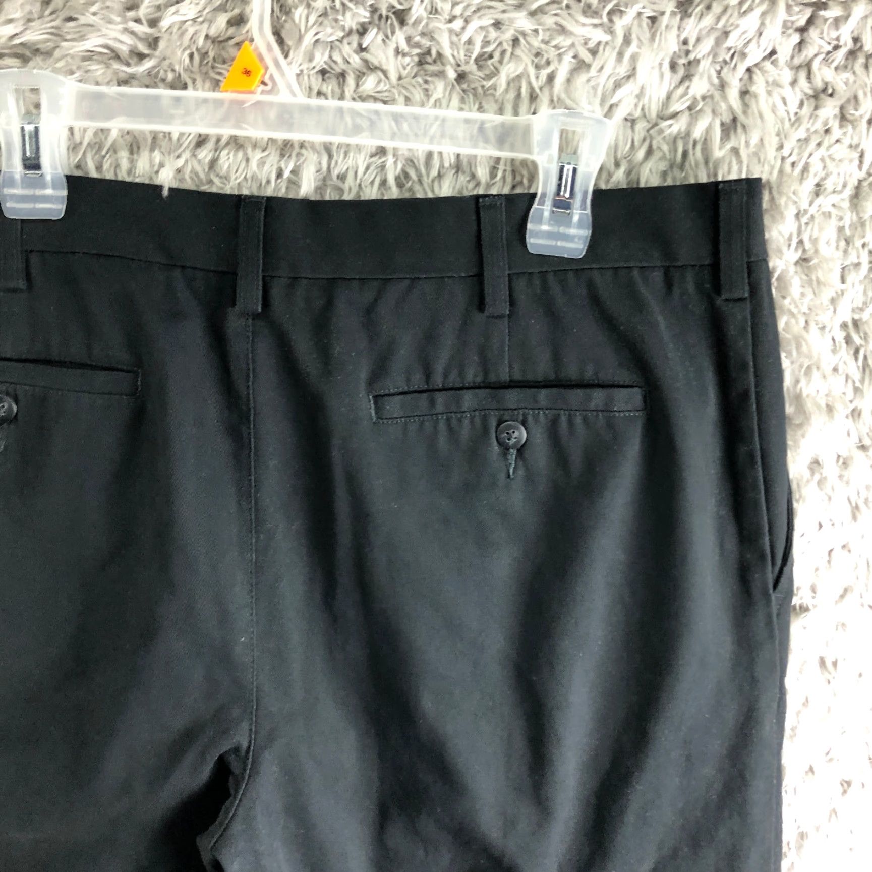 Croft & Barrow Croft & Barrow Pants 36x32 Black Classic Fit Mid Rise Straight Leg Mens Size US 36 / EU 52 - 6 Thumbnail