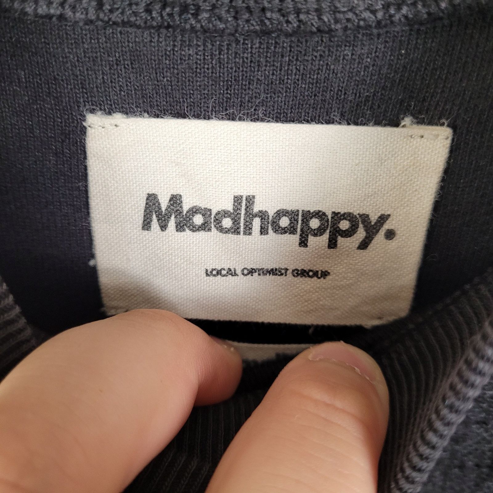 Madhappy Madhappy womens black terry cloth crewneck sweatshirt small Size S / US 4 / IT 40 - 2 Thumbnail