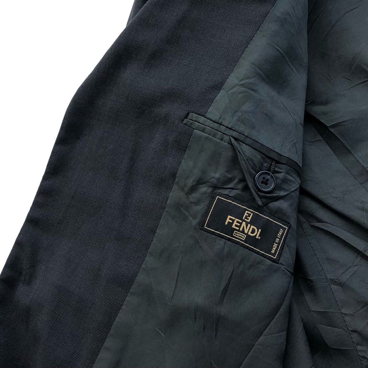 Fendi Vintage Fendi Uomo Wool Men’s Blazer Size 42L - 14 Thumbnail