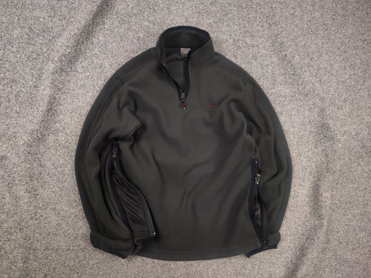 Nike Vintage Nike ninja Spell Out Logo 1/4 Zip Fleece Pullover Size US S / EU 44-46 / 1 - 1 Thumbnail
