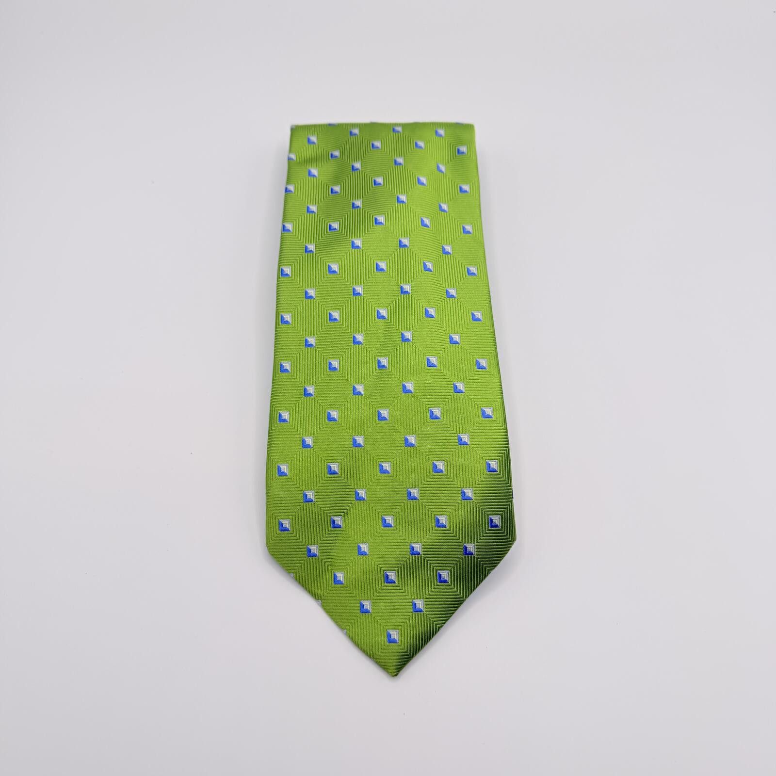 Brooks Brothers Brooks Brothers Tie Men's Green Geometric Stain Resistant Size ONE SIZE - 2 Thumbnail