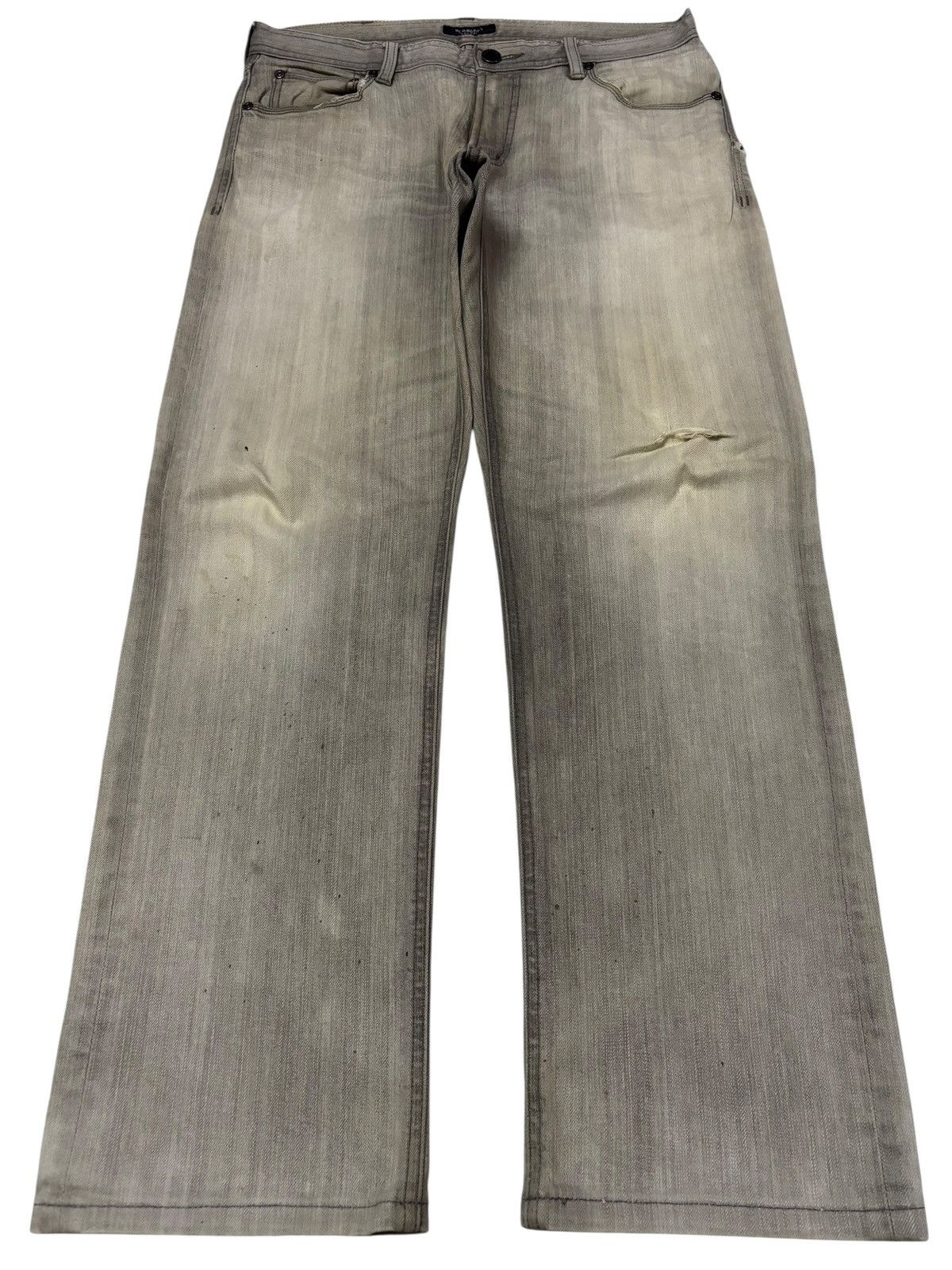 Burberry Vtg Burberry Japan Faded Distressed Jeans Size US 31 - 1 Thumbnail