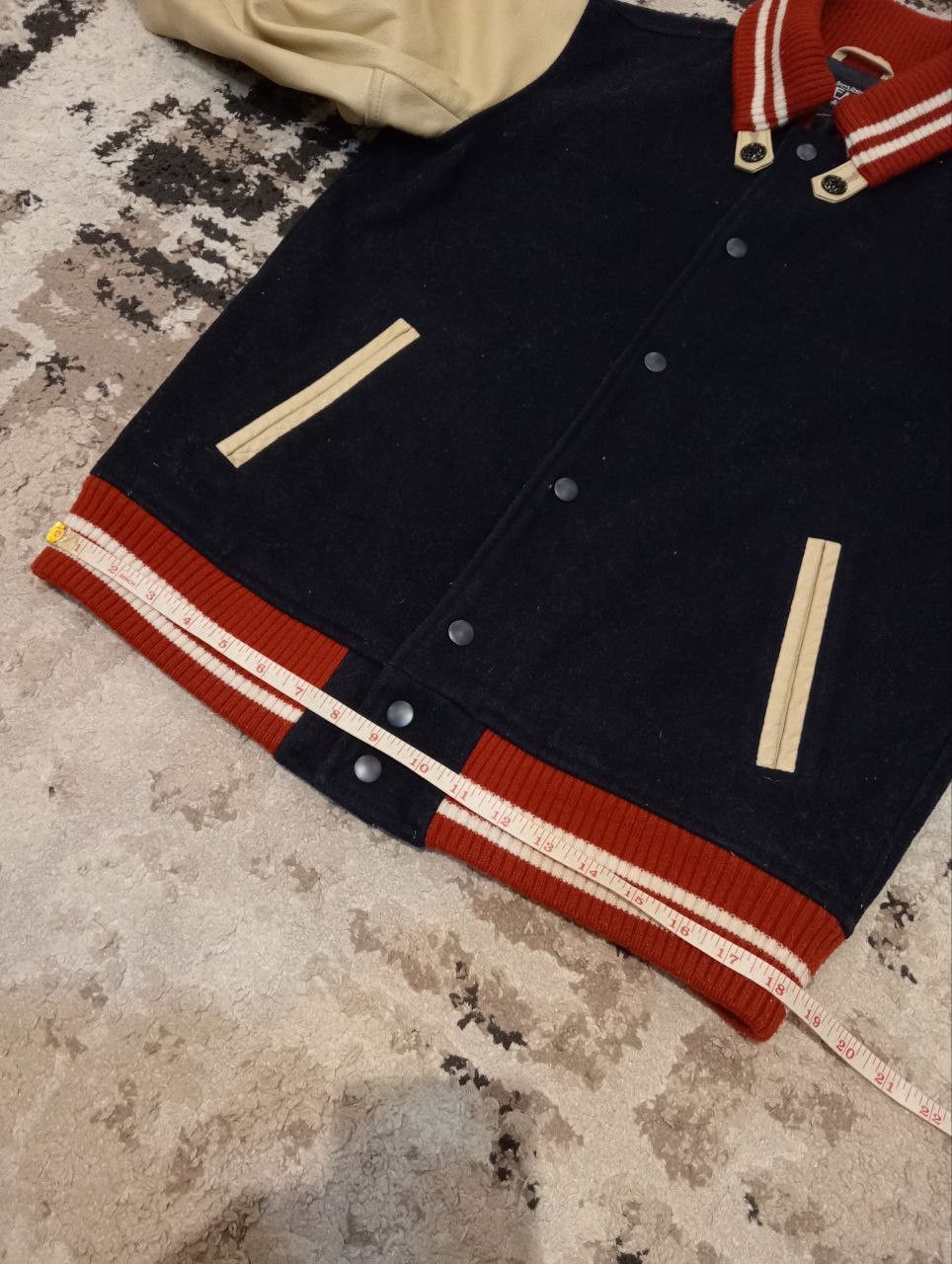 Beams Japan Beams Japanese Wool + Leather Varsity Jacket Size US L / EU 52-54 / 3 - 9 Thumbnail