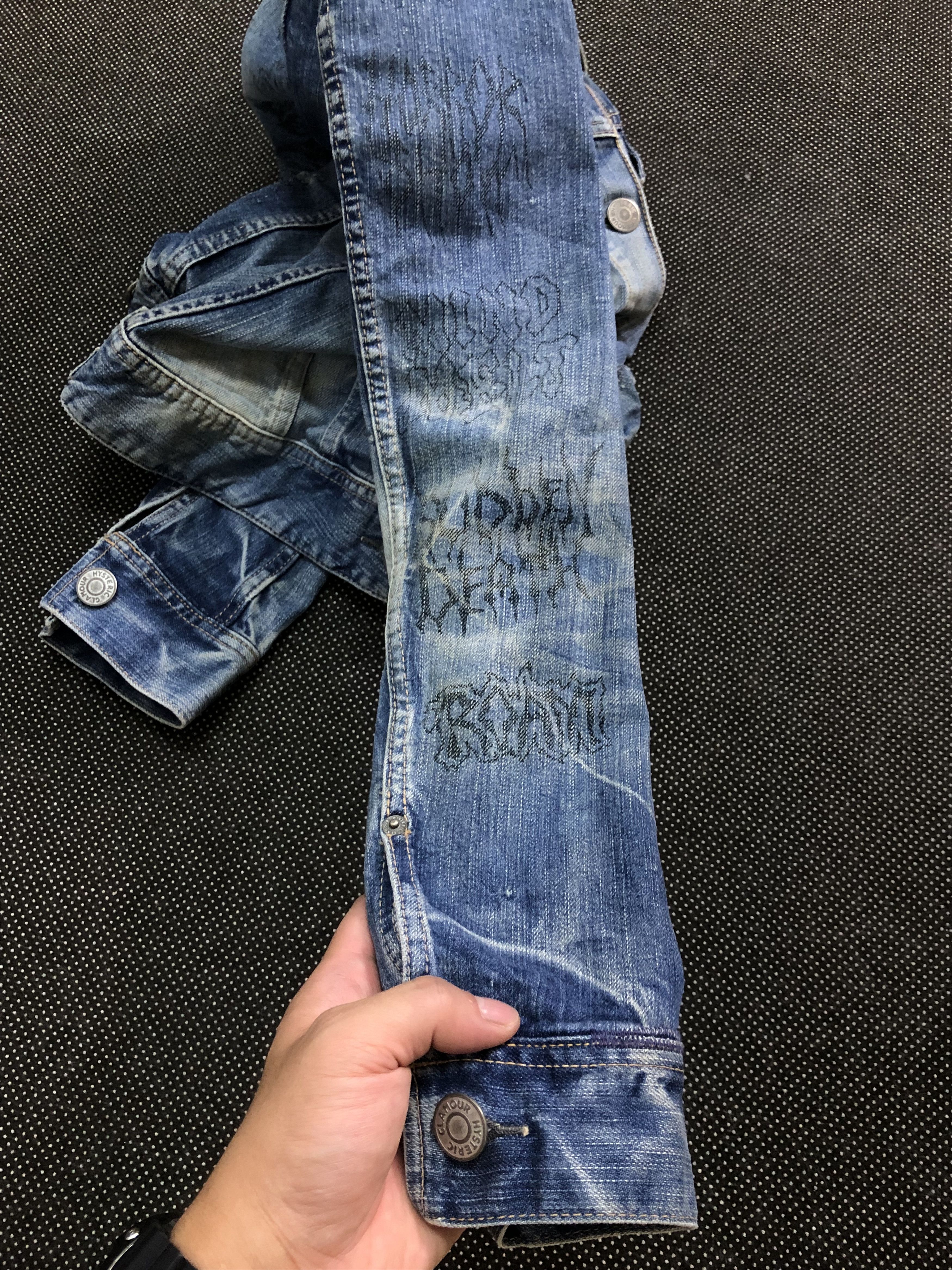 Hysteric Glamour RARE🔥90’S HYSTERIC KINKY JEANS TAKUYA KIMURA DENIM JACKET Size XXS / US 00 / IT 34 - 17 Thumbnail
