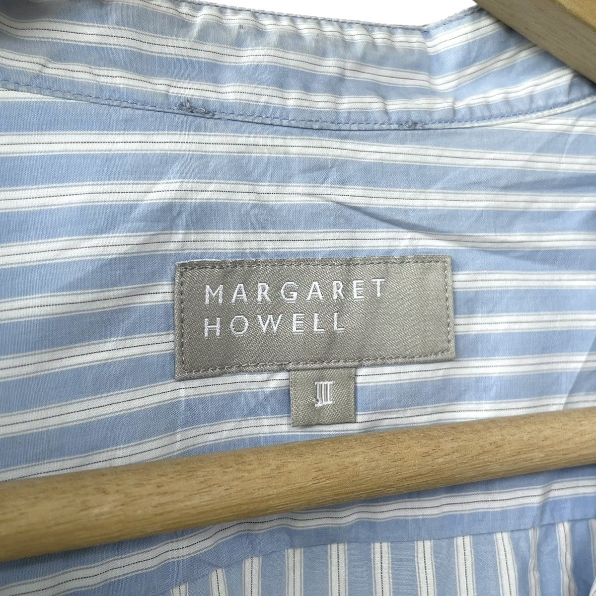 Margaret Howell Margarett Howell London MHL Stripe Pullover Shirt Size L / US 10 / IT 46 - 6 Thumbnail
