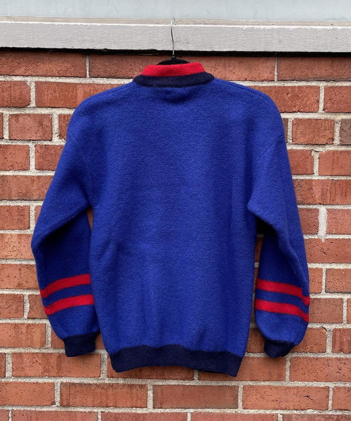 Vintage Vintage 90s Men’s B.D Baggies Pullover Varisty Club Sweater Size US L / EU 52-54 / 3 - 7 Thumbnail