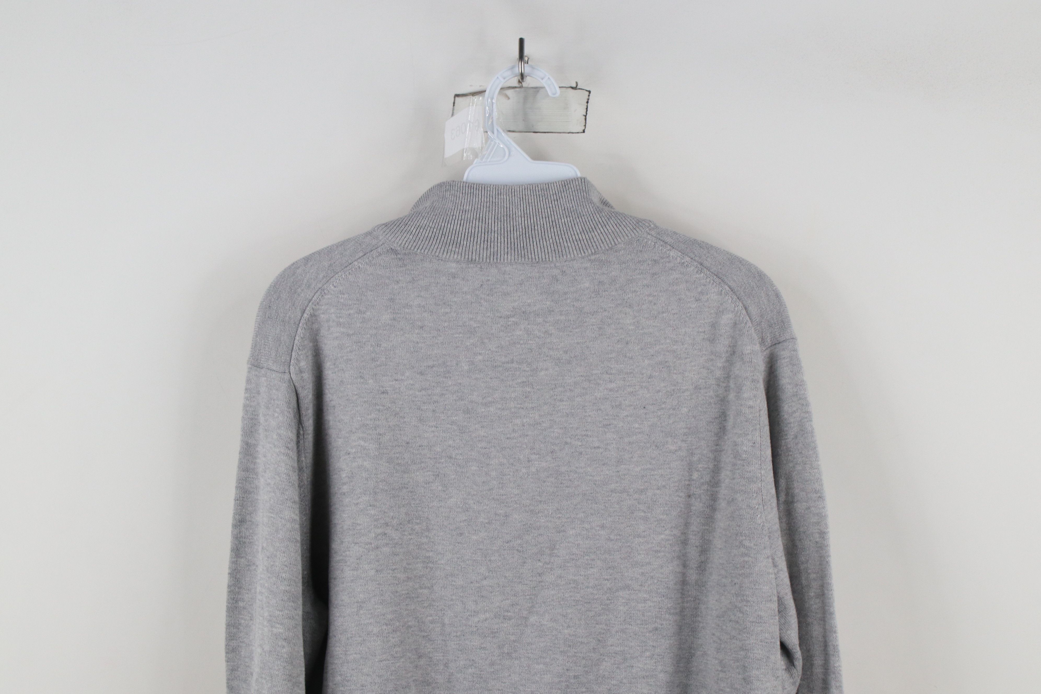 Vineyard Vines × Vintage Vineyard Vines Cotton Knit Half Zip Pullover Sweater Gray Size US M / EU 48-50 / 2 - 12 Thumbnail