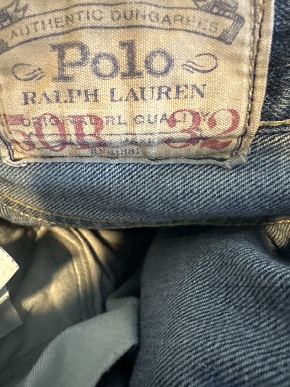 Polo Ralph Lauren Polo Ralph Lauren The Hampton Relaxed Straight Jeans 50Bx32 Size US 44 / EU 60 - 7 Thumbnail