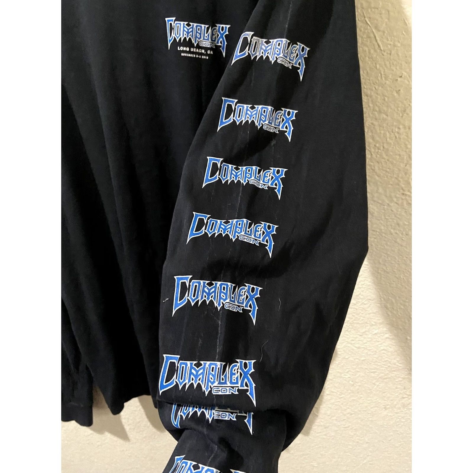 Vintage VINTAGE Complexcon Long Beach 2016 Graphic TShirt Long Sleeve XXL Black Men Crew Neck Beach Shirt Men XXL Size US XXL / EU 58 / 5 - 6 Thumbnail